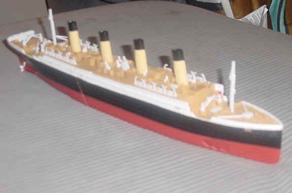 My model of the Titanic