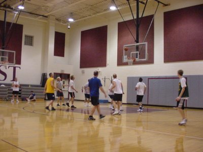 Basketball provides exercise and comaraderie.