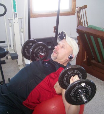 Doing the leg press