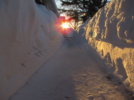 An ice canyon or my walkway?