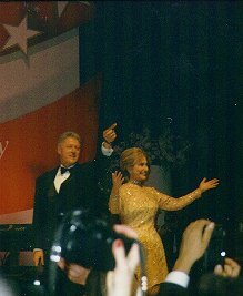 Bill & Hillary on stage