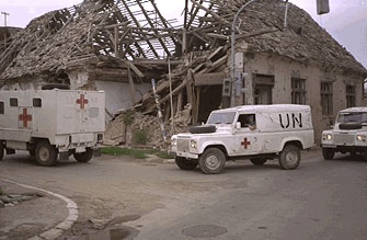 Image: UN peacekeepers in Bosnia