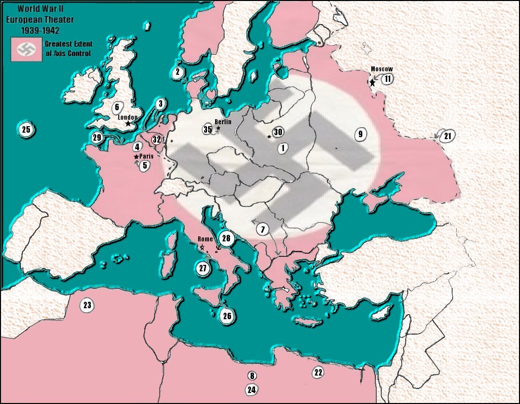 Interactive Map Of World War Ii The European Theater