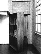 The door leading to attic of Anne Frank
