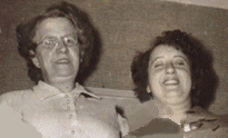 Elly and her foster mother, ca. 1958