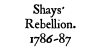 Shay's Rebellion