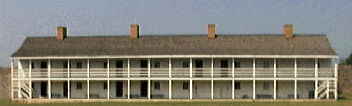 The Hessian Barracks at Ft. Frederick, Maryland