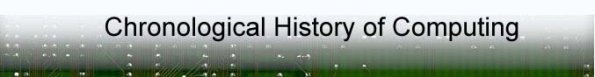 Chronological History of Computing