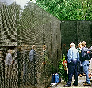 The Vietnam Veterans Memorial: Frontal View