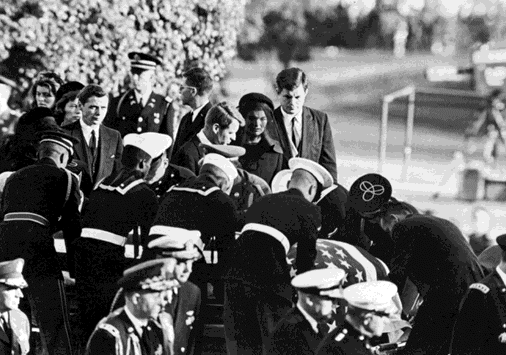 John F. Kennedy Being Burried