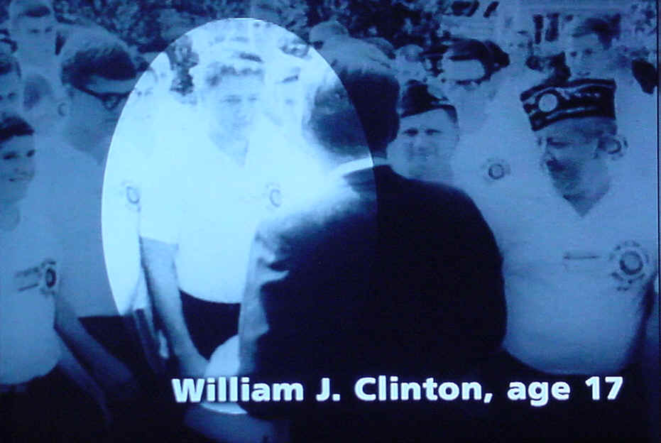 William J. Clinton, age 17, meeting President John F. Kennedy