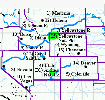 Map: The Mountain States