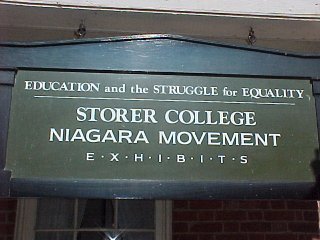 Storer College sign