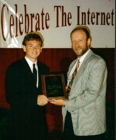 Accepting the Excellence InInternet Use in Education Award