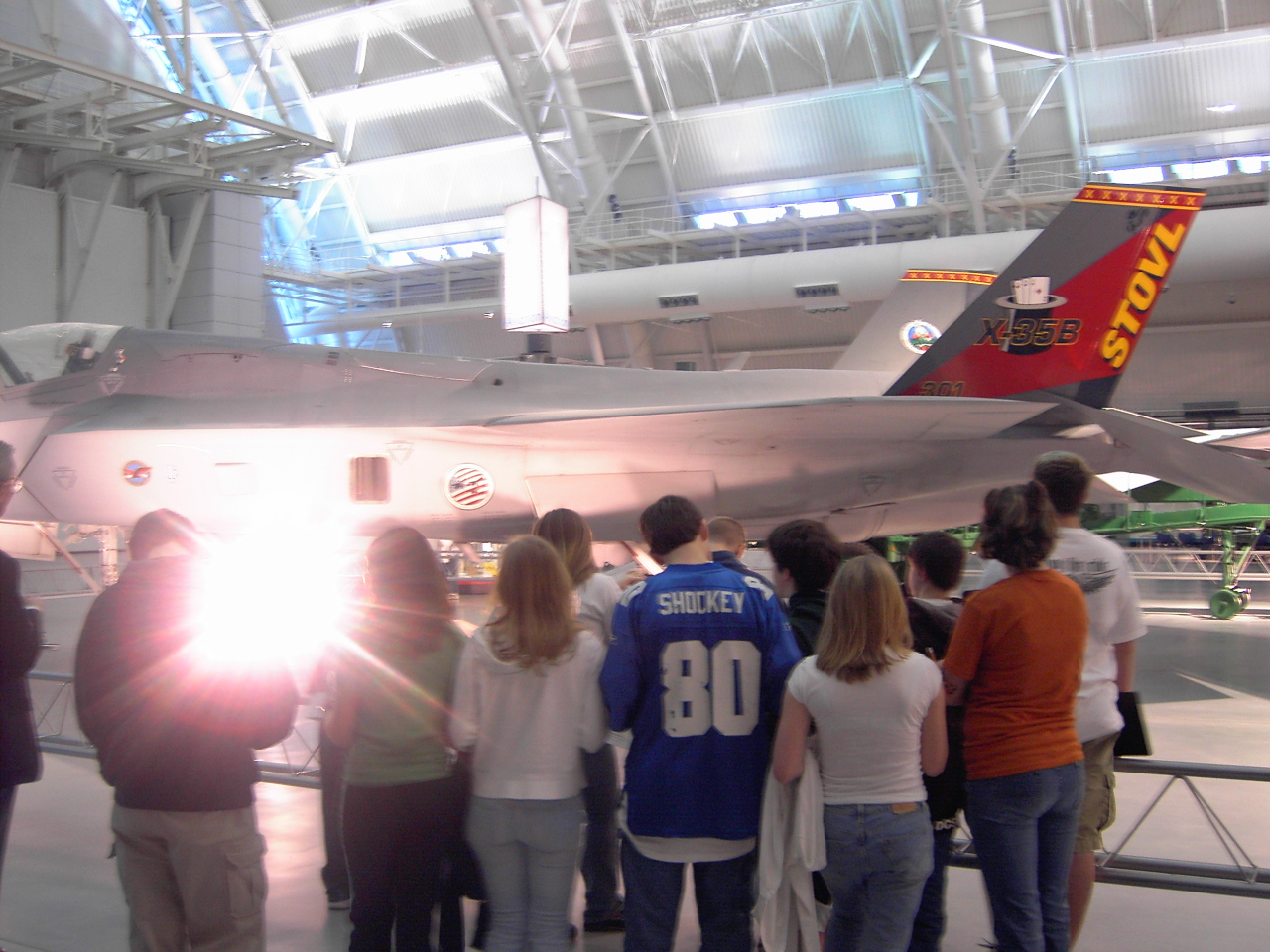 Students at the Air & Space Museum